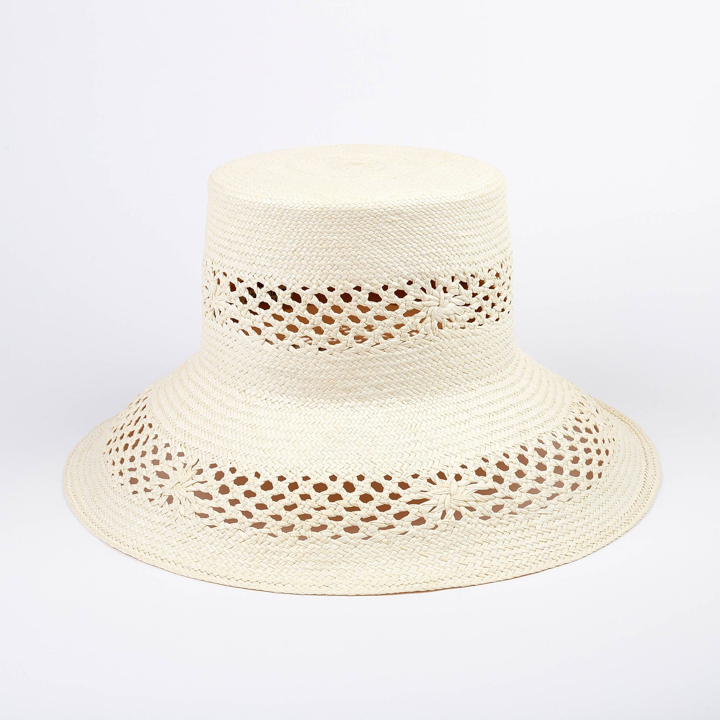 Rose Summer Bucket Hat - Limited Edition Straw Panama Hat