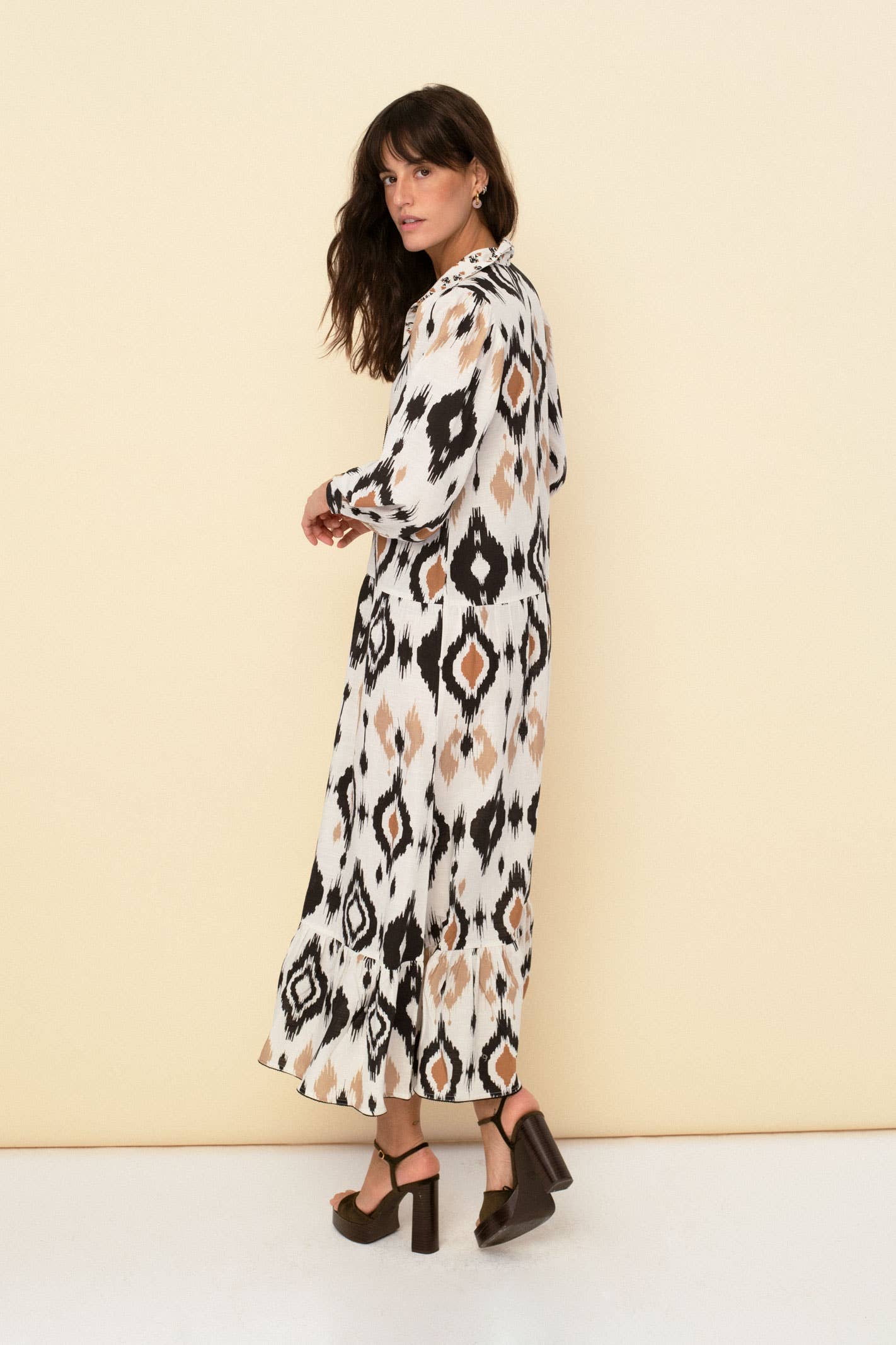 Carmen dress ecru