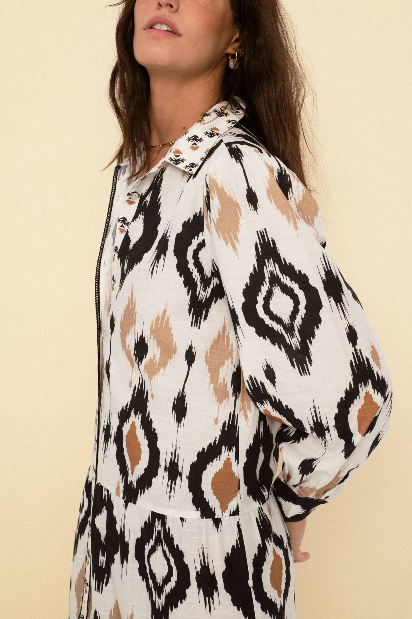Carmen dress ecru