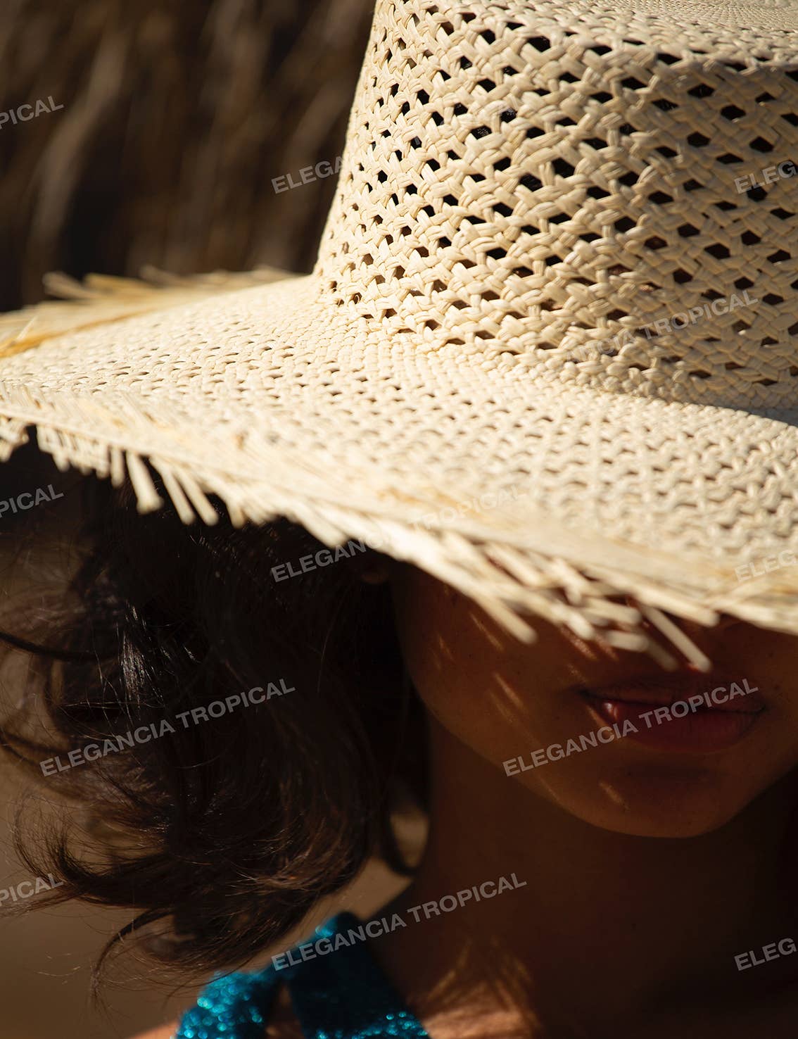 Brisa - Handmade Patterned Beach Straw Hat