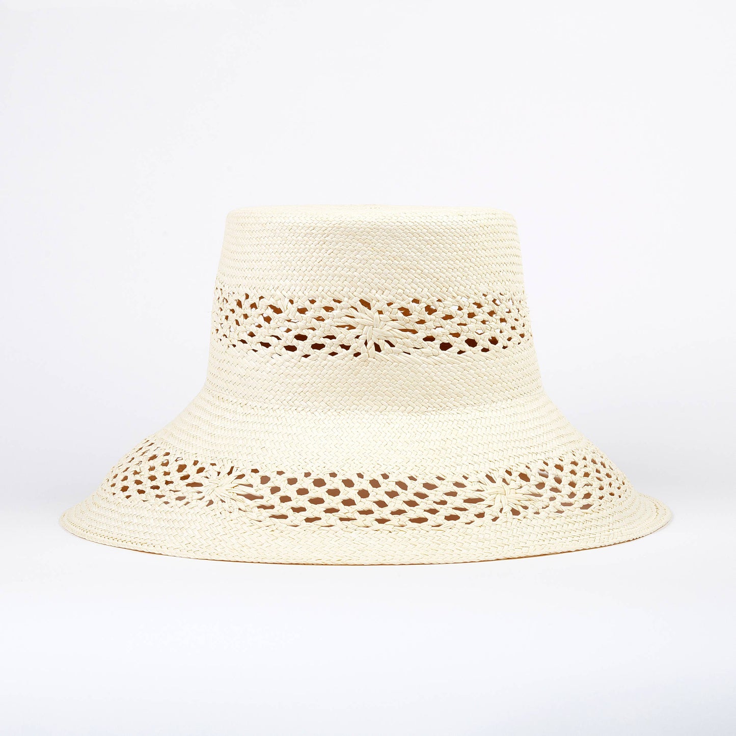 Rose Summer Bucket Hat - Limited Edition Straw Panama Hat