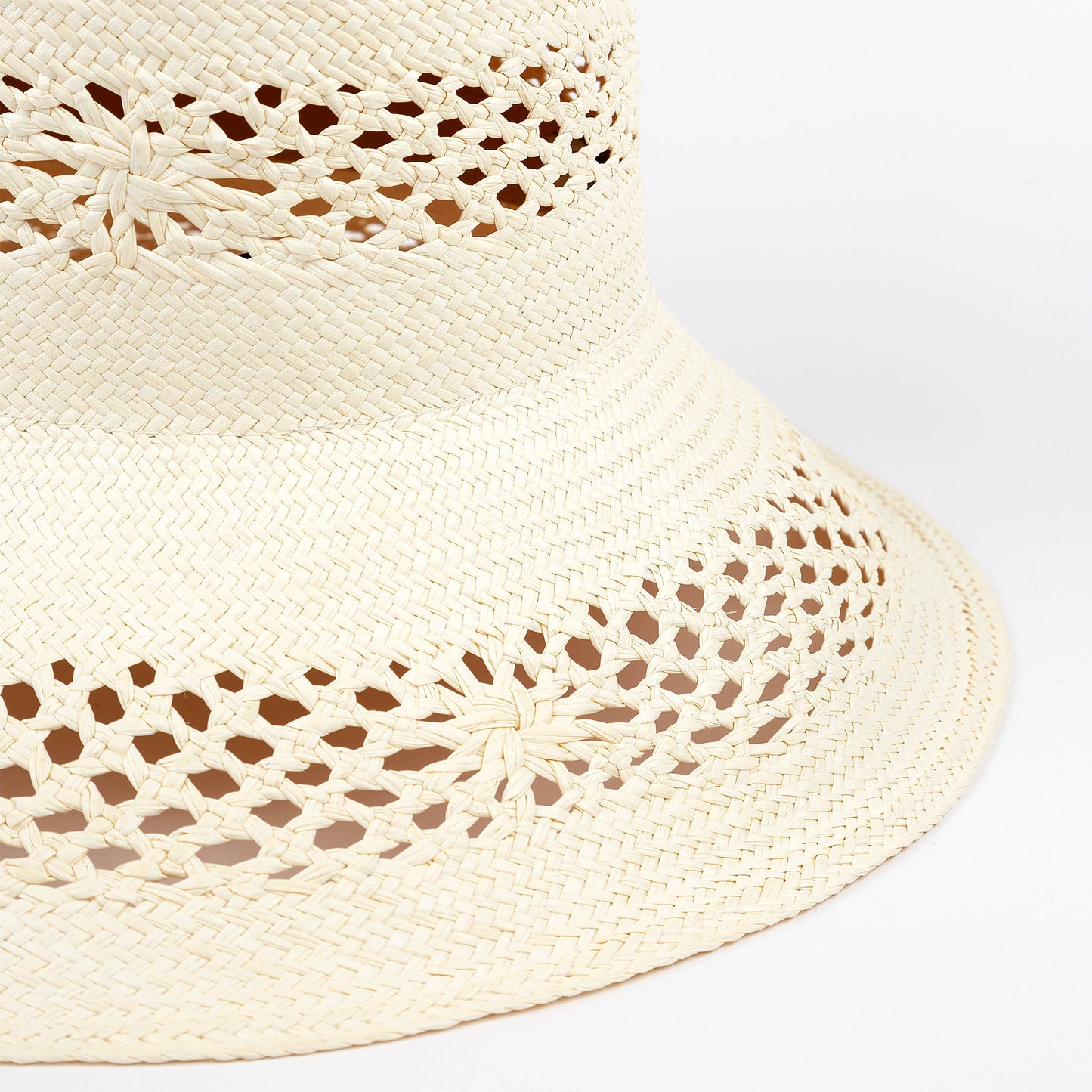 Rose Summer Bucket Hat - Limited Edition Straw Panama Hat
