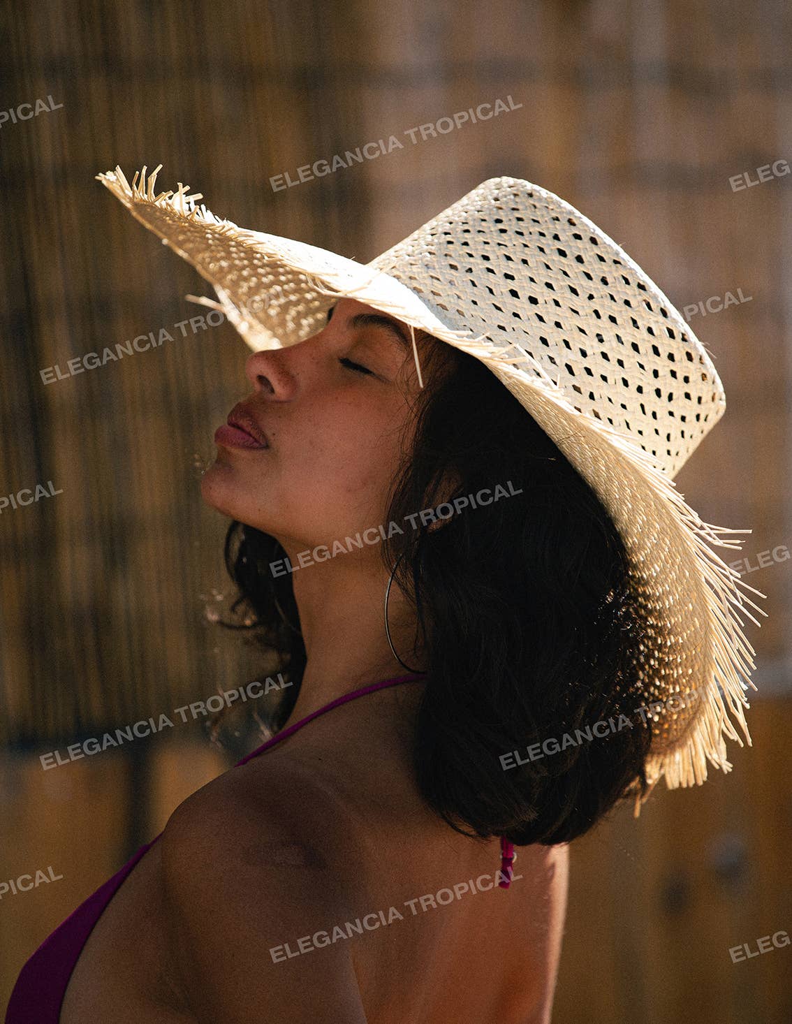 Brisa - Handmade Patterned Beach Straw Hat