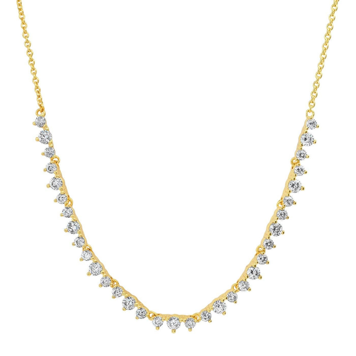Graduated Tennis Necklace