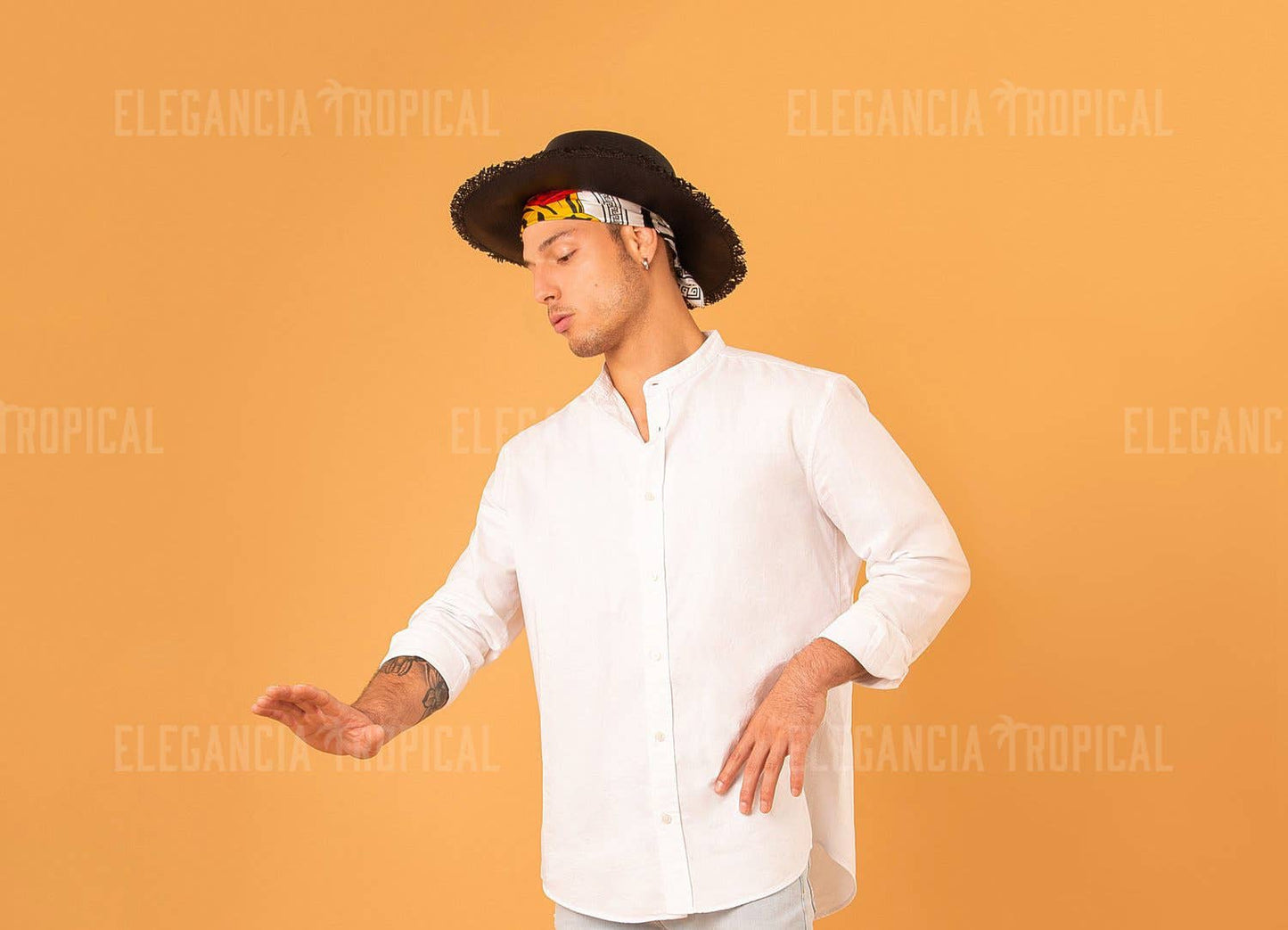 Playa Black -  Long Brim Loose Summer Straw Hat