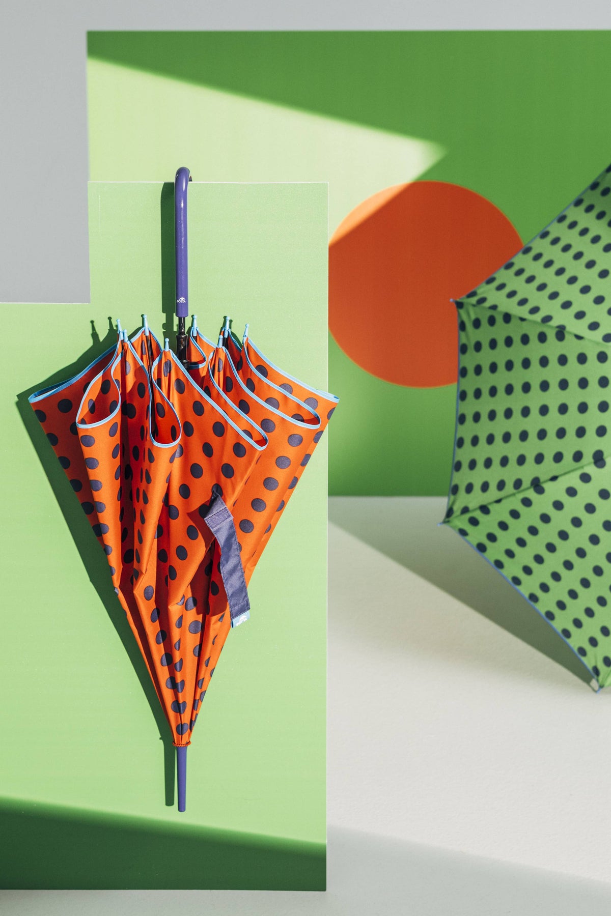 GOTTA long automatic umbrella, polka dot print