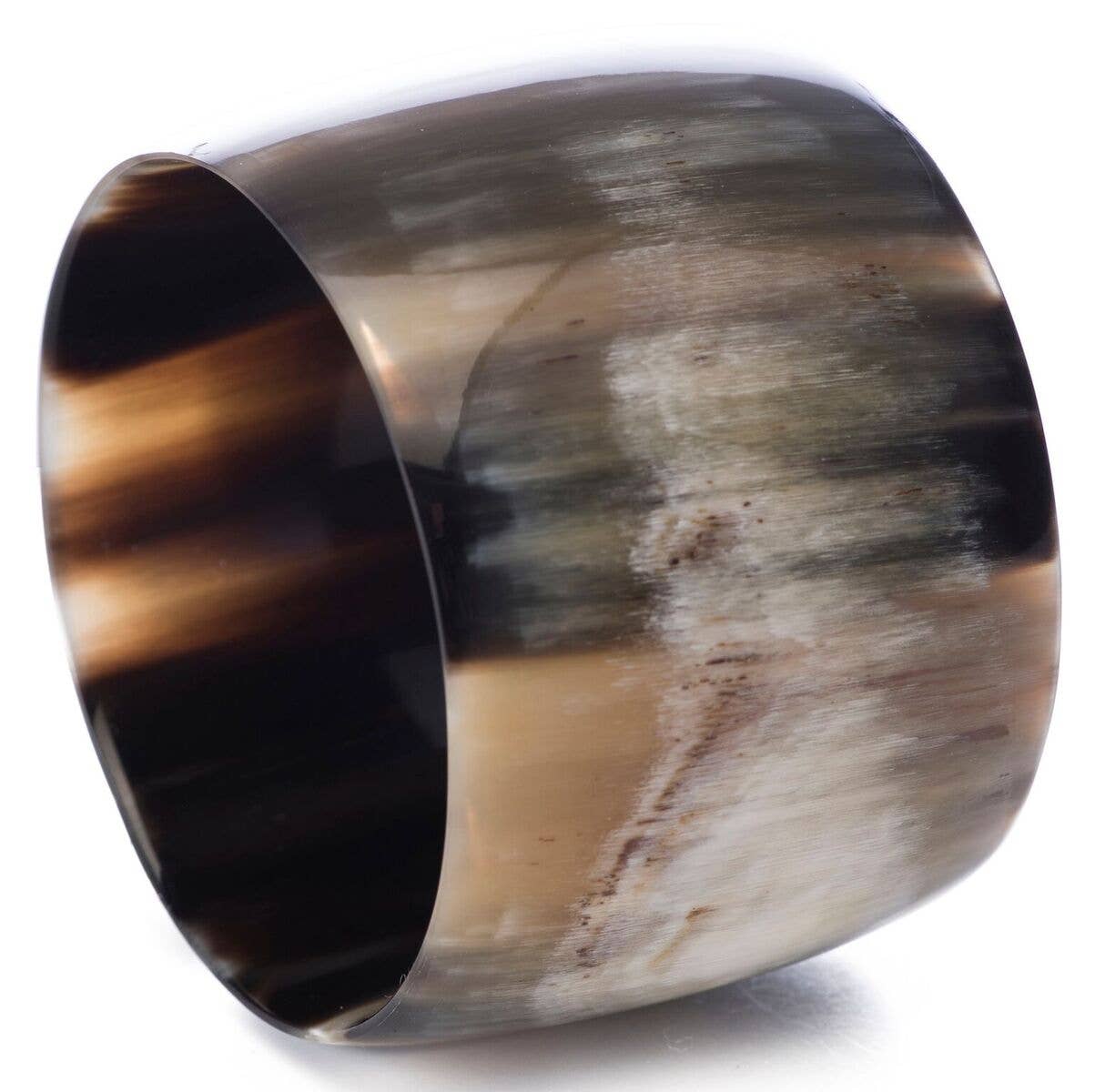 Natural Horn Wide Bangle