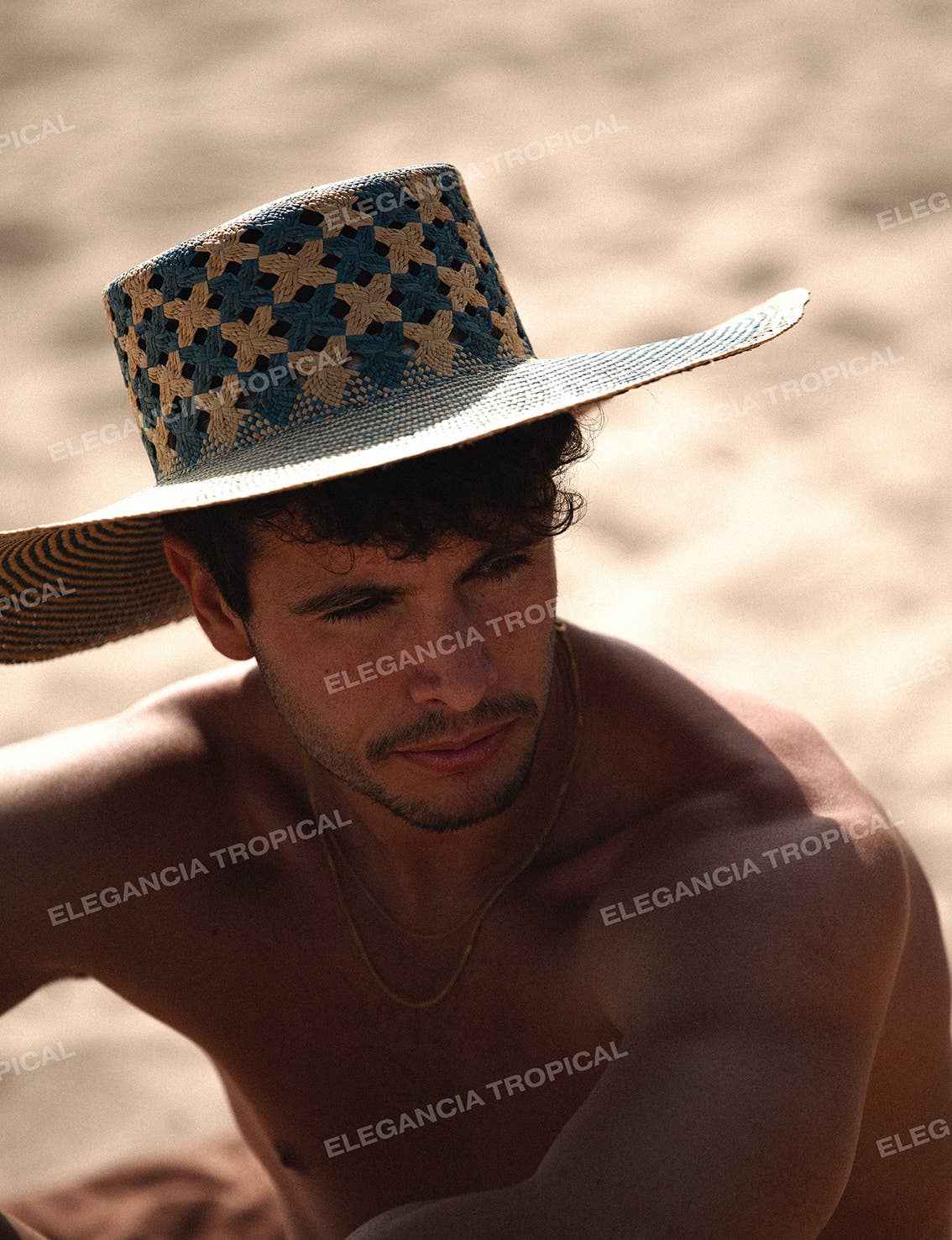 Mar Azul - Limited Edition Wide Brim Summer Straw Panama Hat