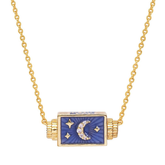 To the Moon and Back Spinner Necklace