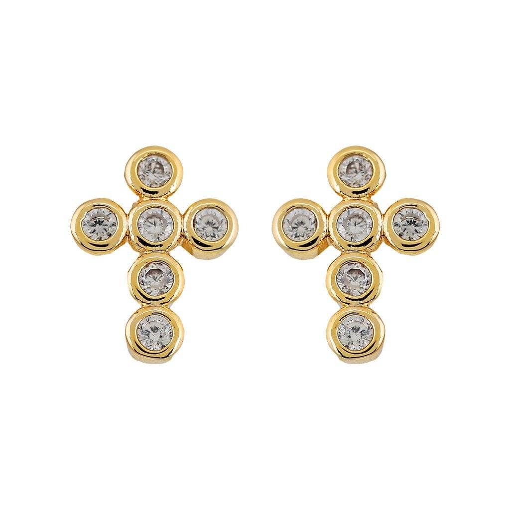 Mimi Mini Cross Earrings