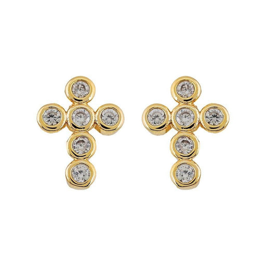 Mimi Mini Cross Earrings