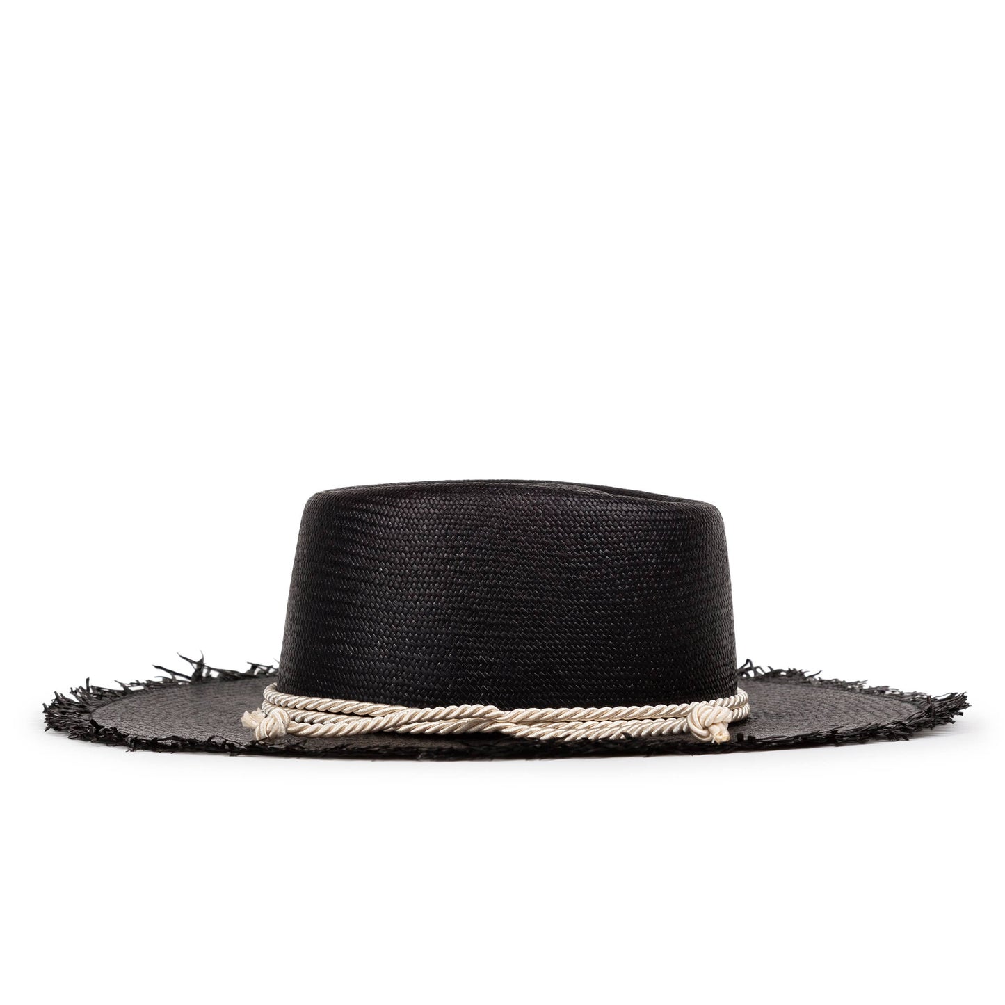 Playa Black -  Long Brim Loose Summer Straw Hat
