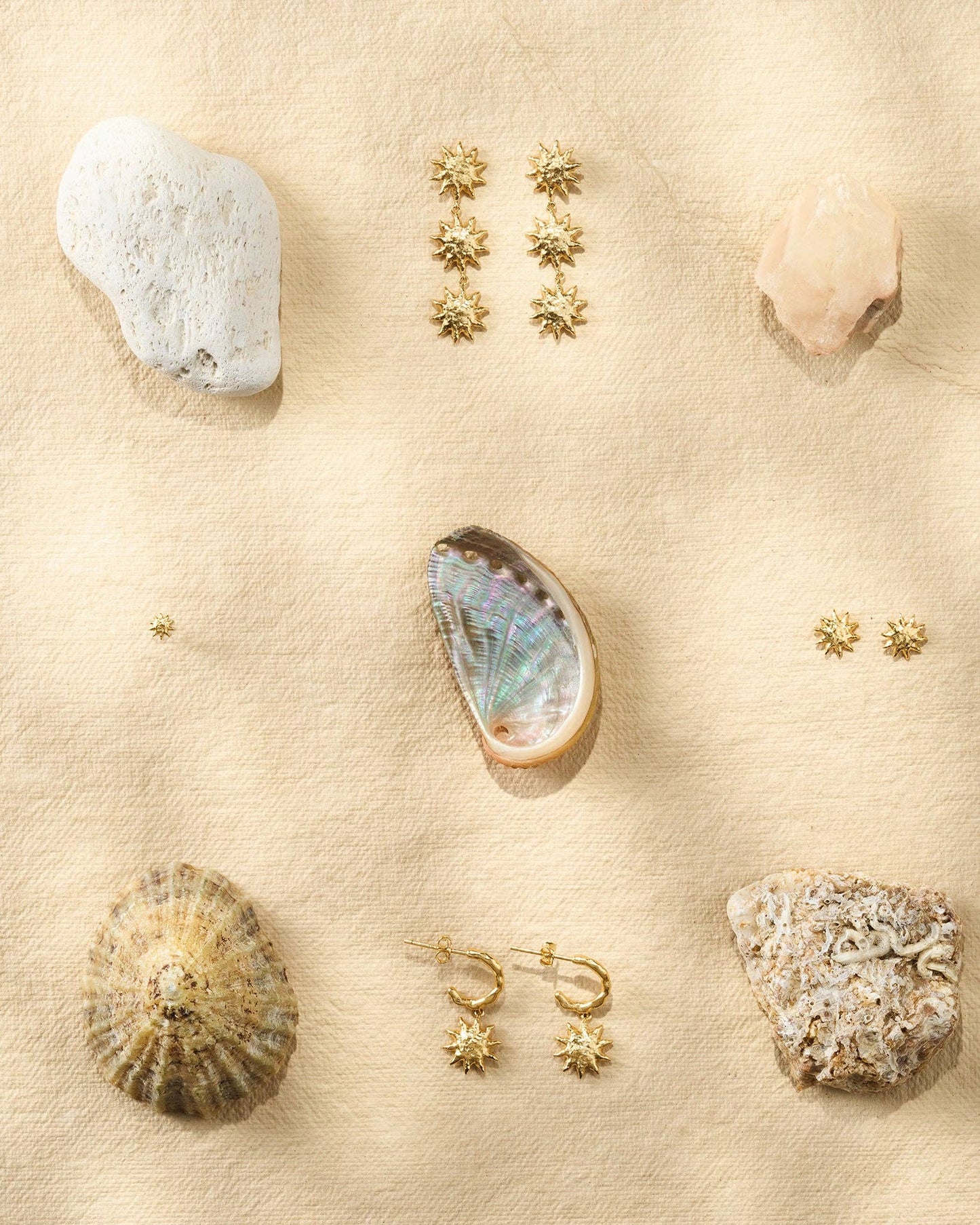 Solé Stud Earrings | Jewelry Gold Gift Waterproof