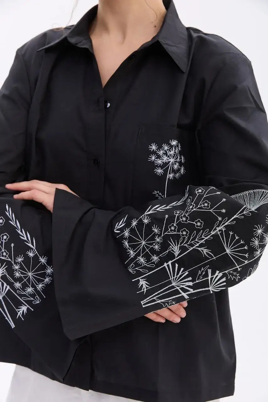 Embroidered Boho Blouse Coloryt