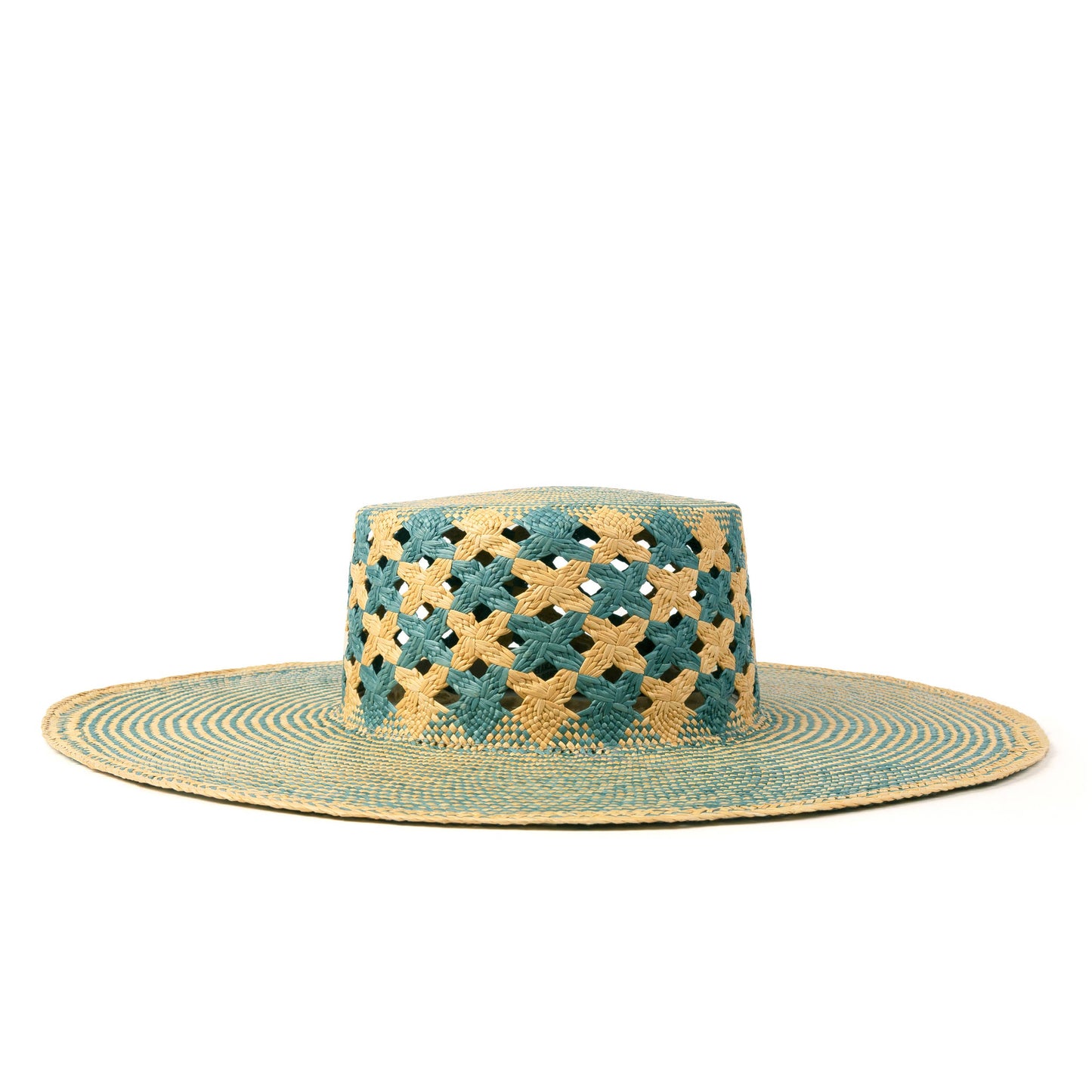 Mar Azul - Limited Edition Wide Brim Summer Straw Panama Hat