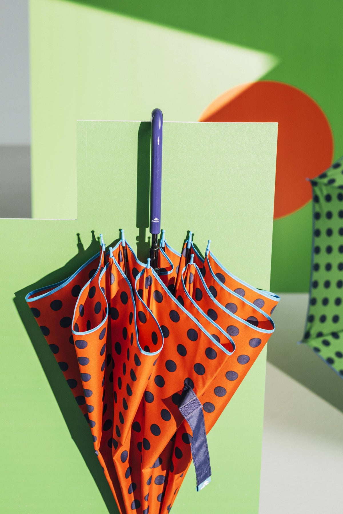 GOTTA long automatic umbrella, polka dot print