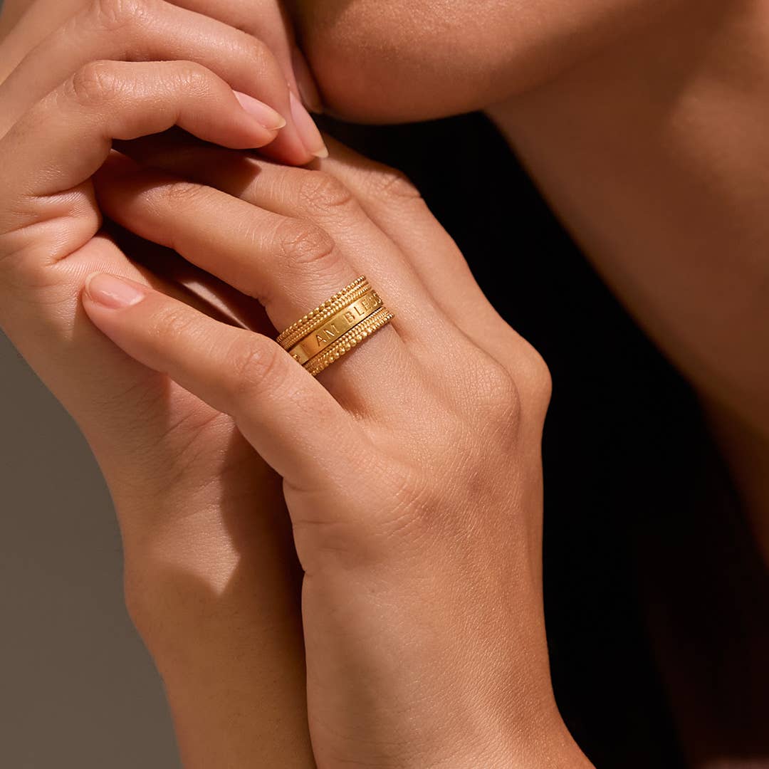 Blessings Mantra Spinning Ring ~ Sizes 6, 7, 8