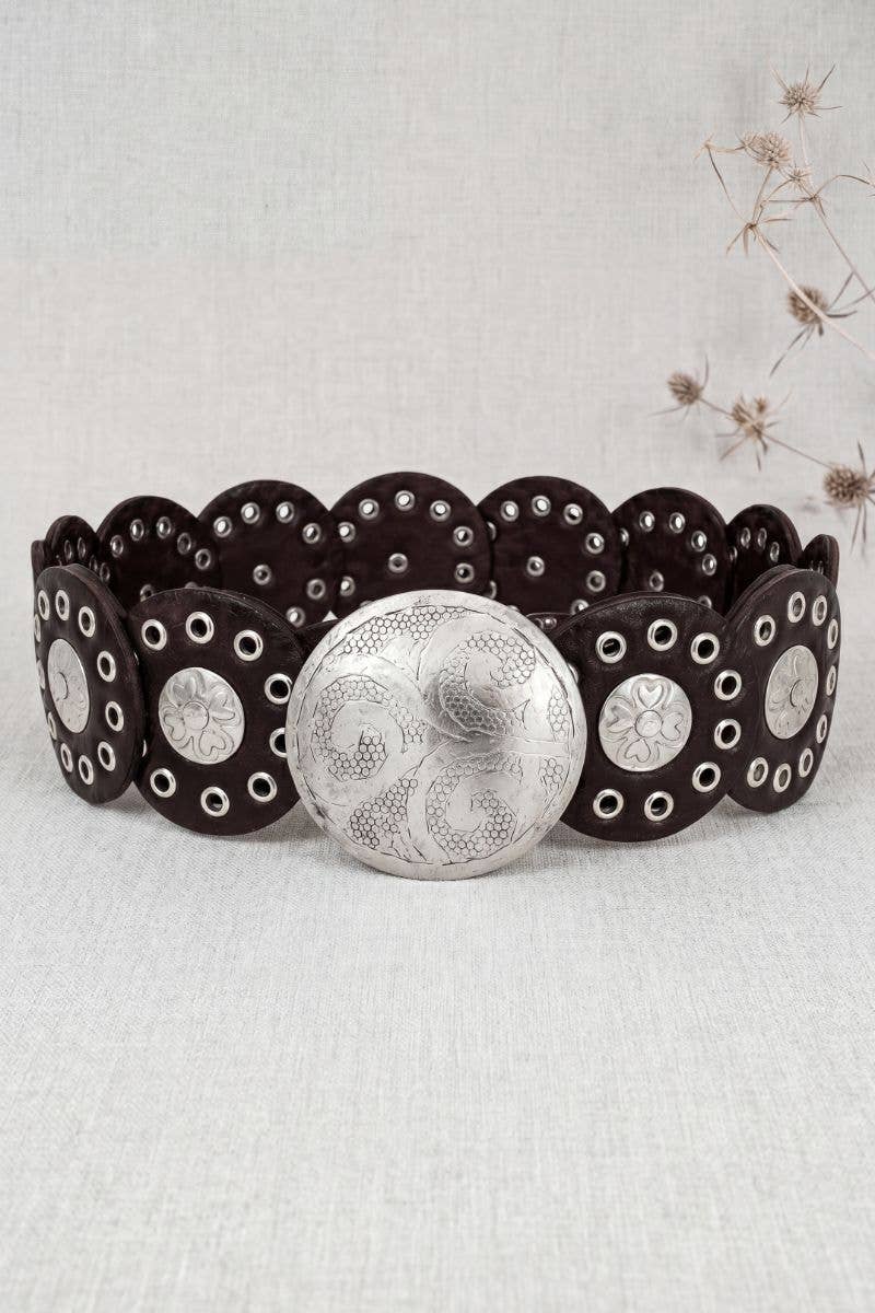 Alpha Narrow Black Leather Belt