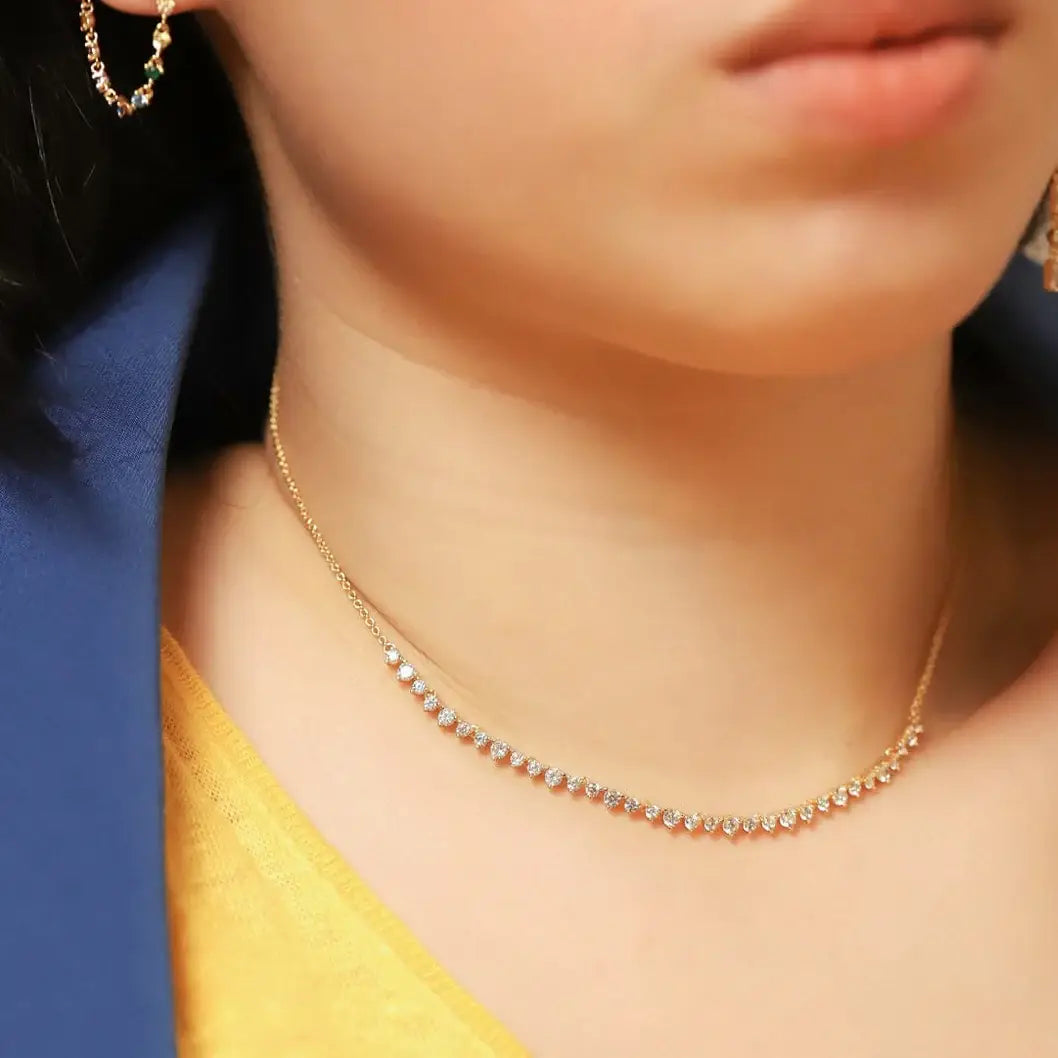 Graduated Tennis Necklace