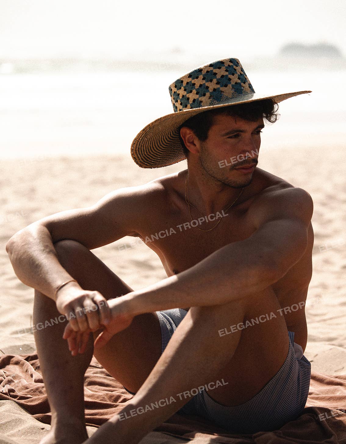 Mar Azul - Limited Edition Wide Brim Summer Straw Panama Hat