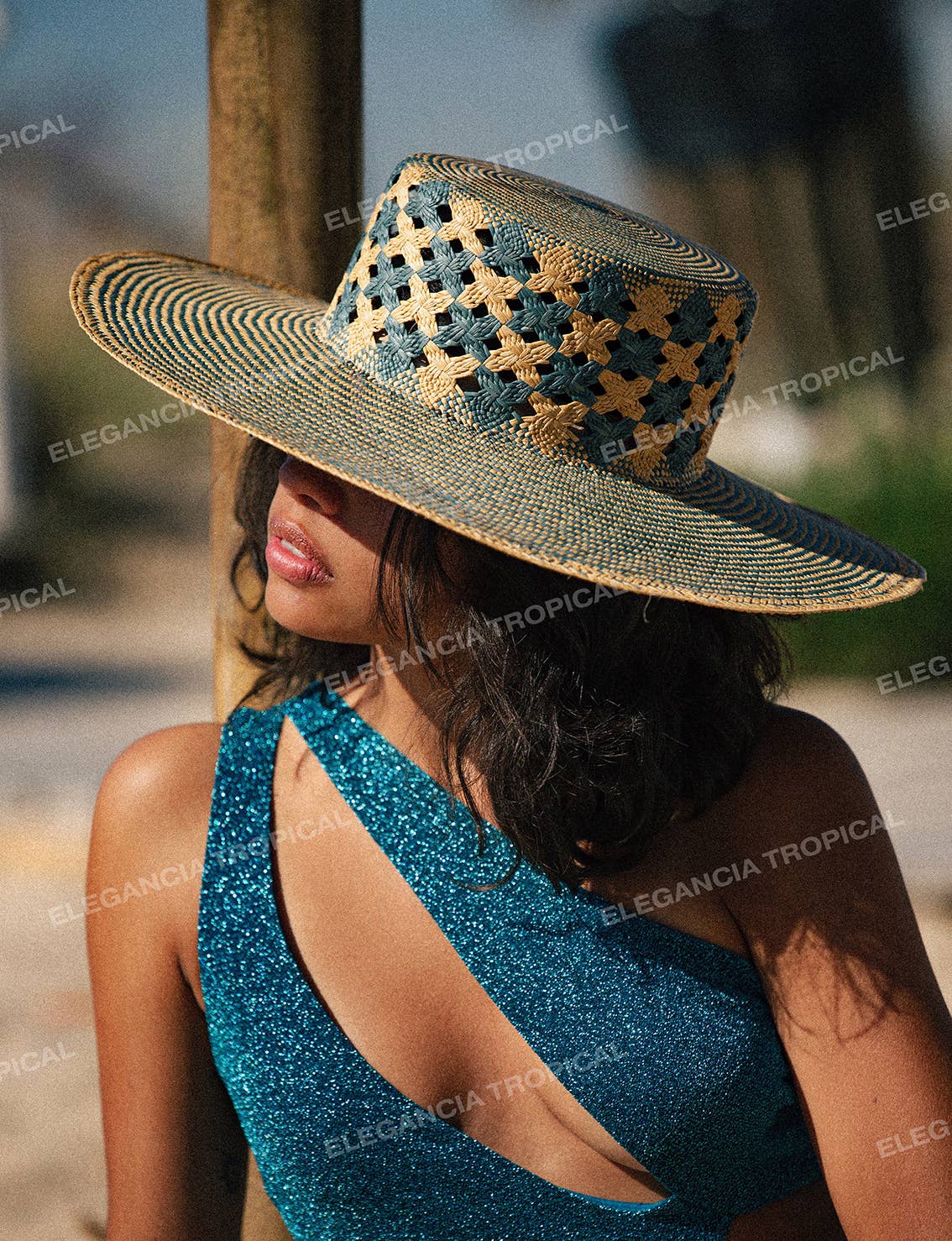 Mar Azul - Limited Edition Wide Brim Summer Straw Panama Hat