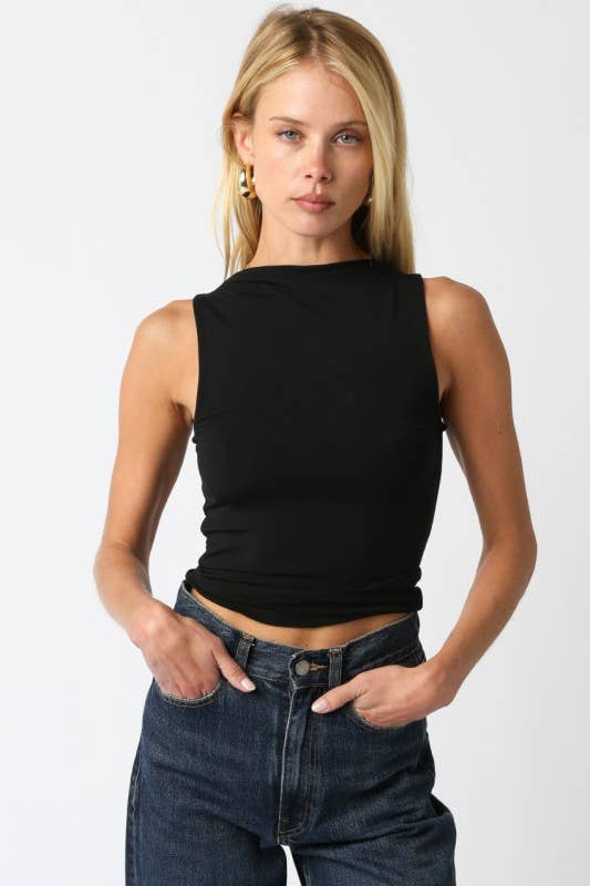 Mandy Mock Neck Tank