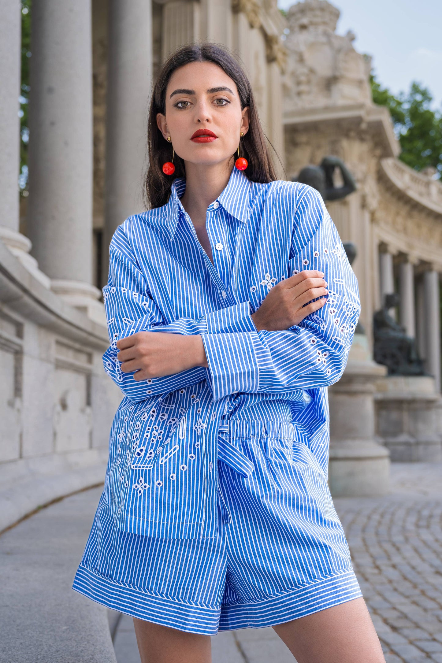 Total Look Set Marsella - Camisa y Short Bordados