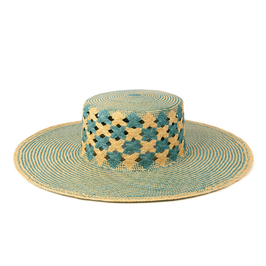 Mar Azul - Limited Edition Wide Brim Summer Straw Panama Hat