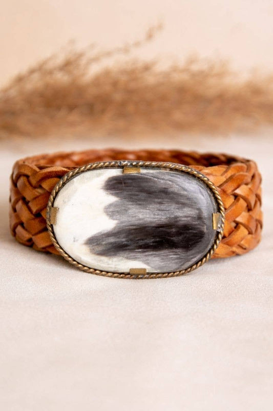 VENUS NARROW BROWN LEATHER BELT