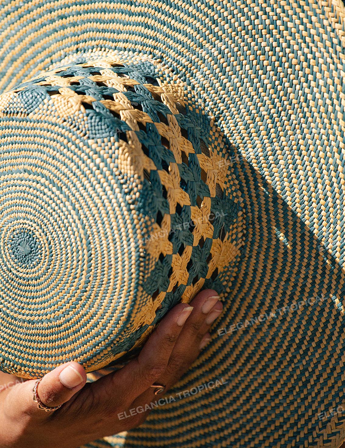 Mar Azul - Limited Edition Wide Brim Summer Straw Panama Hat