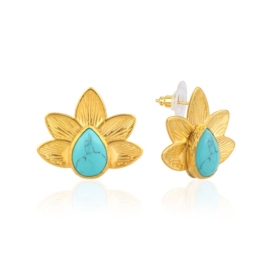 LOTUS STUD EARRINGS