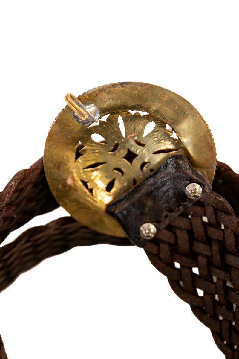 IMPE Dark Brown Wide Leather Belt
