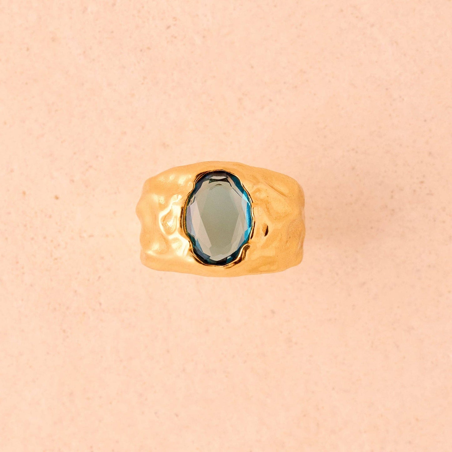 Carmen Blue Ring | Jewelry Gold Gift Waterproof