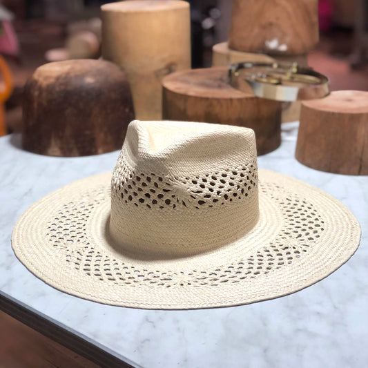 Rose Rocker Hat - Limited Edition Straw Summer Panama Hat