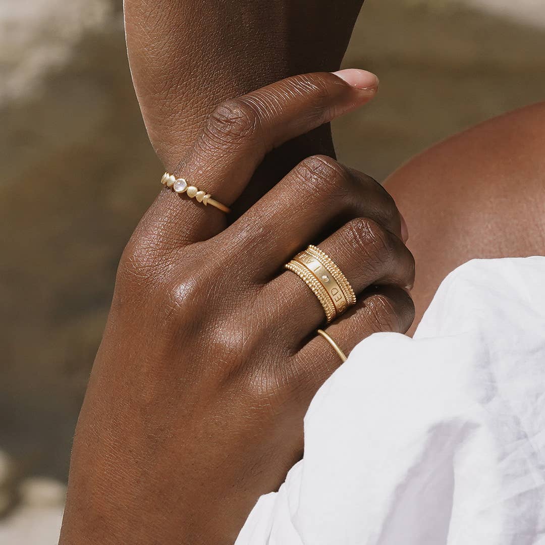 Blessings Mantra Spinning Ring ~ Sizes 6, 7, 8
