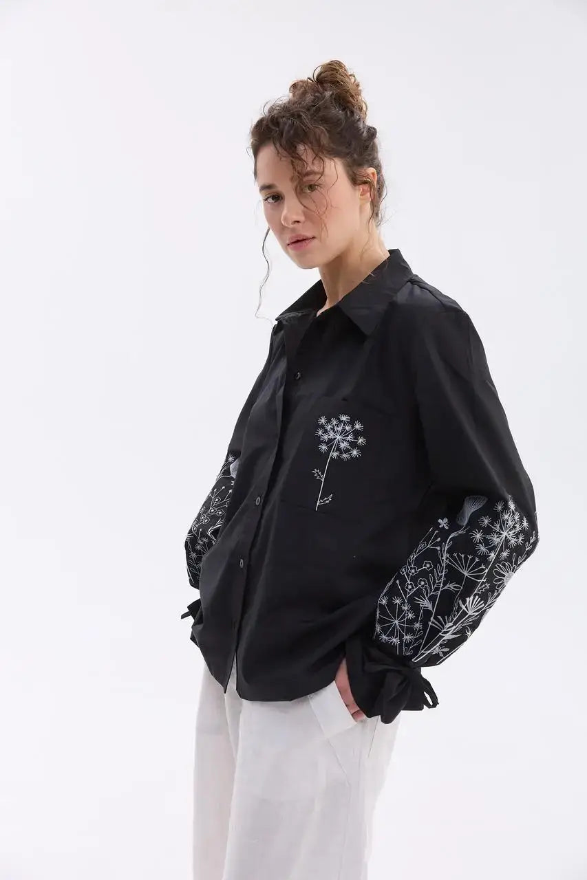 Embroidered Boho Blouse Coloryt