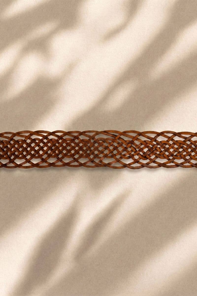 IMPE Wide Brown Leather Belt