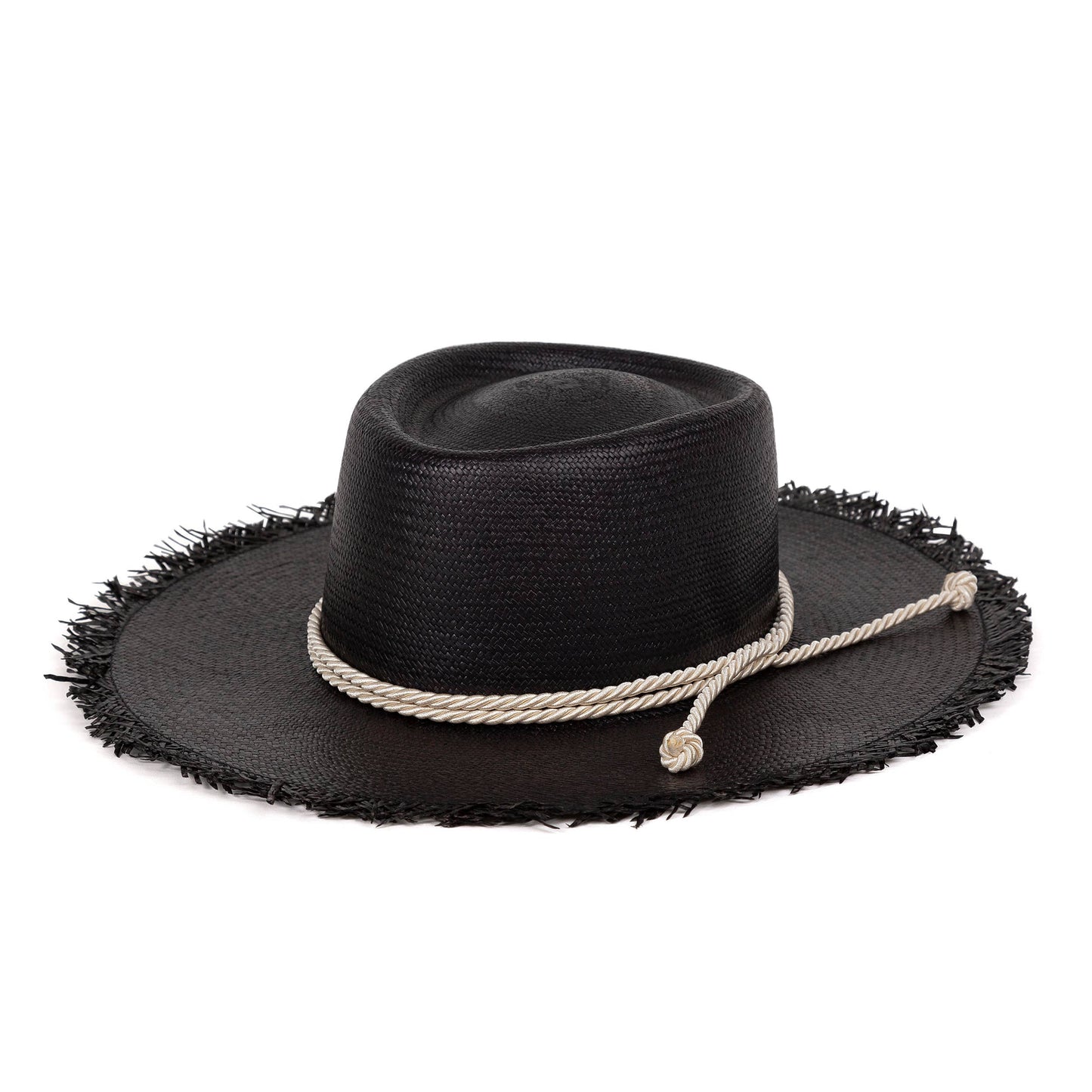 Playa Black -  Long Brim Loose Summer Straw Hat