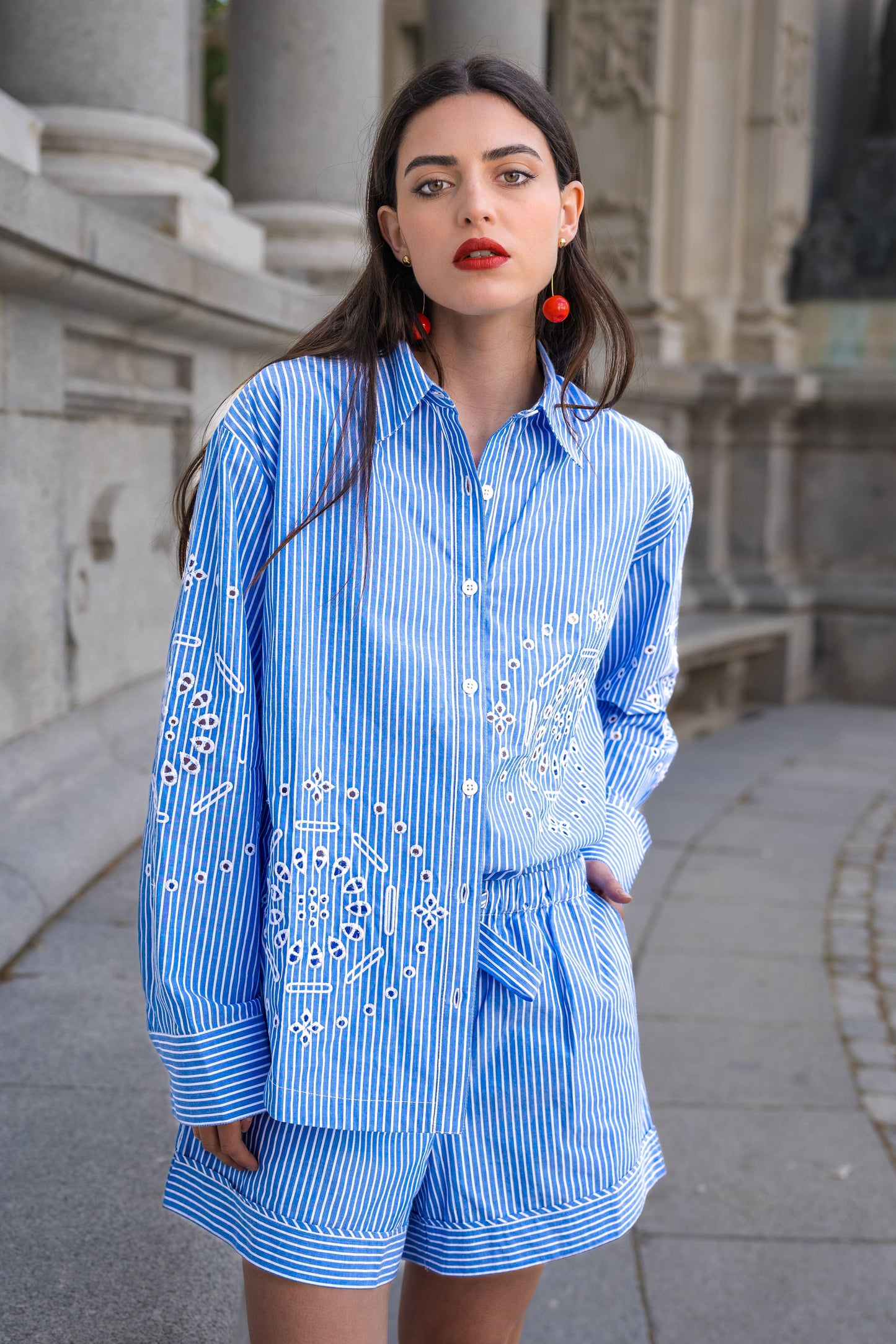 Total Look Set Marsella - Camisa y Short Bordados