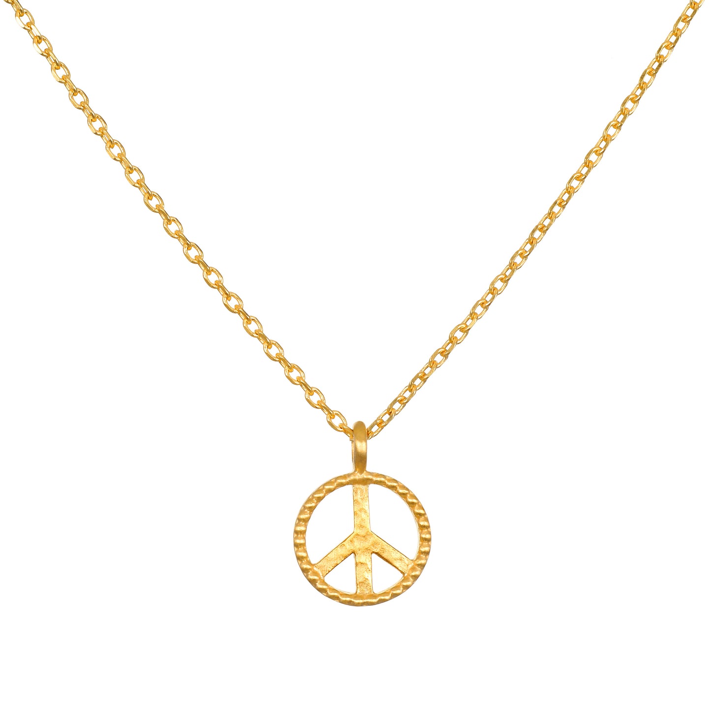 Gold Peace Sign 16"