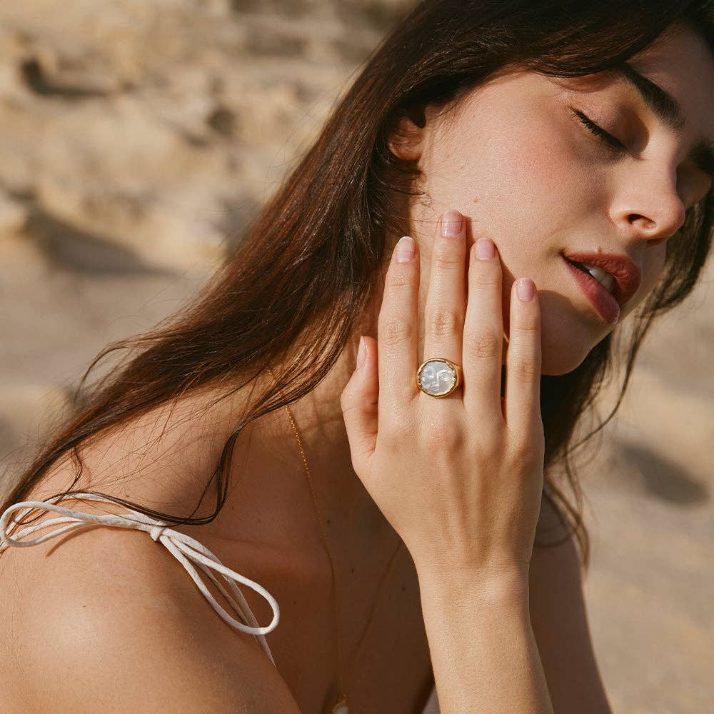 Hëna Ring | Jewelry Gold Gift Waterproof